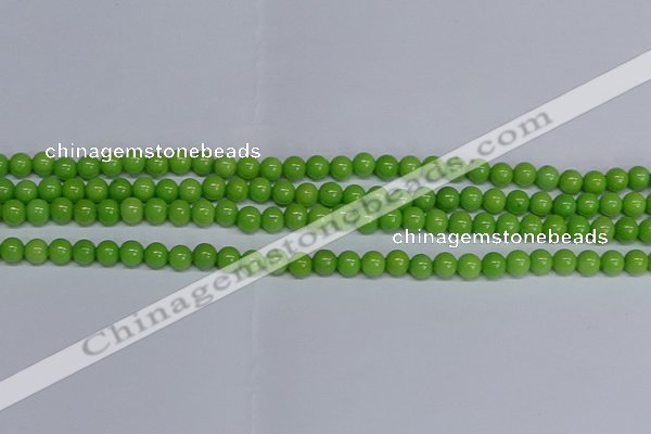 CMJ114 15.5 inches 6mm round Mashan jade beads wholesale