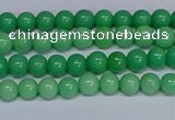 CMJ127 15.5 inches 4mm round Mashan jade beads wholesale