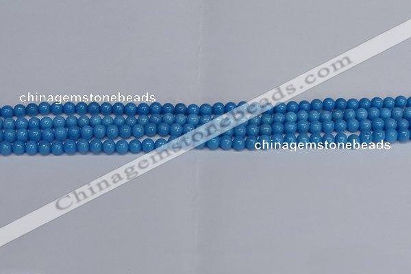 CMJ134 15.5 inches 4mm round Mashan jade beads wholesale