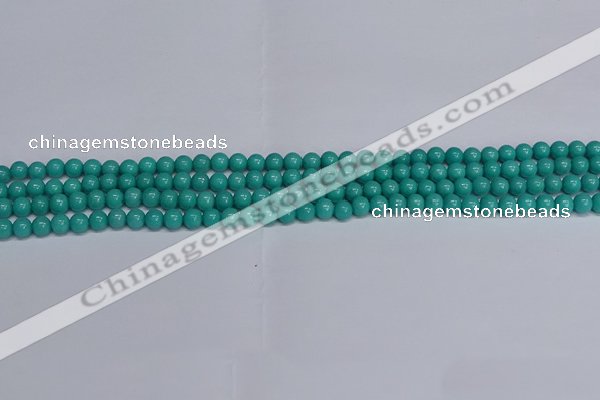 CMJ190 15.5 inches 4mm round Mashan jade beads wholesale