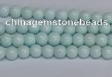 CMJ211 15.5 inches 4mm round Mashan jade beads wholesale