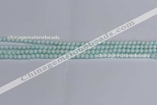 CMJ211 15.5 inches 4mm round Mashan jade beads wholesale
