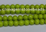 CMJ218 15.5 inches 4mm round Mashan jade beads wholesale