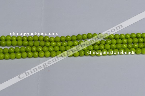 CMJ219 15.5 inches 6mm round Mashan jade beads wholesale