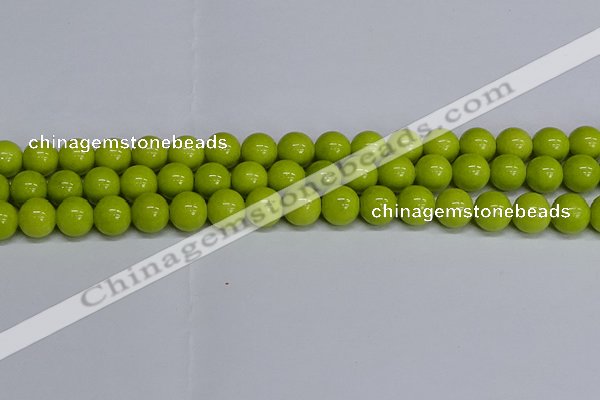 CMJ222 15.5 inches 12mm round Mashan jade beads wholesale