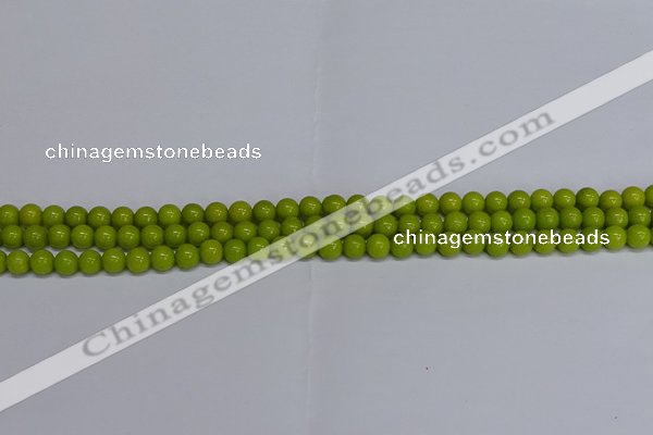 CMJ268 15.5 inches 6mm round Mashan jade beads wholesale