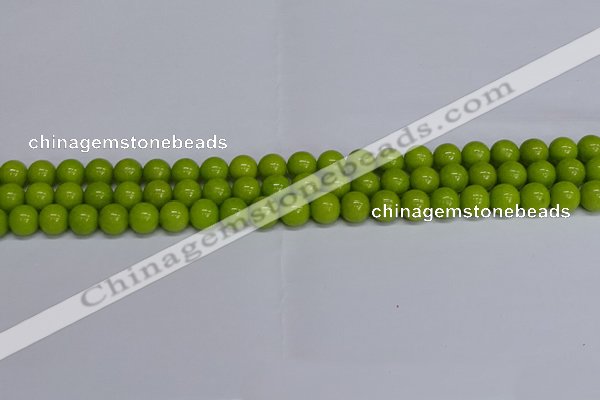 CMJ269 15.5 inches 8mm round Mashan jade beads wholesale