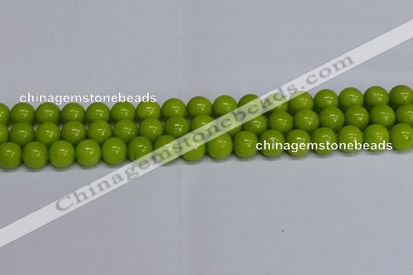 CMJ271 15.5 inches 12mm round Mashan jade beads wholesale