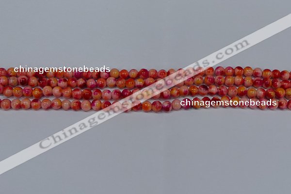 CMJ400 15.5 inches 4mm round rainbow jade beads wholesale