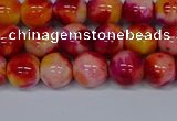 CMJ402 15.5 inches 8mm round rainbow jade beads wholesale