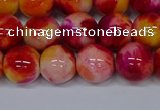 CMJ404 15.5 inches 12mm round rainbow jade beads wholesale