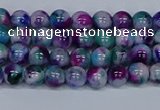 CMJ407 15.5 inches 4mm round rainbow jade beads wholesale