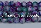 CMJ408 15.5 inches 6mm round rainbow jade beads wholesale