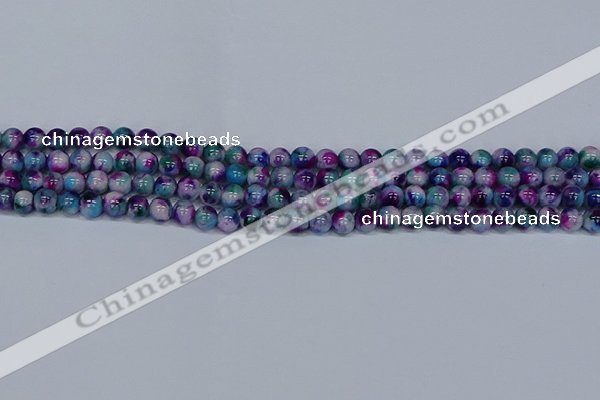 CMJ408 15.5 inches 6mm round rainbow jade beads wholesale