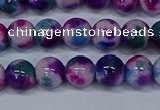 CMJ409 15.5 inches 8mm round rainbow jade beads wholesale