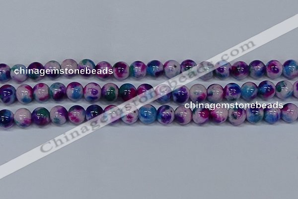 CMJ411 15.5 inches 12mm round rainbow jade beads wholesale