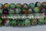 CMJ415 15.5 inches 6mm round rainbow jade beads wholesale