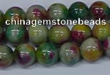 CMJ416 15.5 inches 8mm round rainbow jade beads wholesale