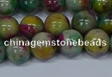 CMJ417 15.5 inches 10mm round rainbow jade beads wholesale