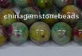 CMJ418 15.5 inches 12mm round rainbow jade beads wholesale