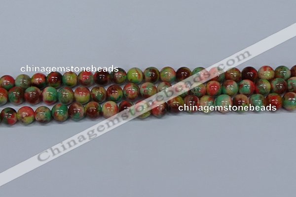 CMJ424 15.5 inches 10mm round rainbow jade beads wholesale