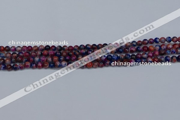 CMJ428 15.5 inches 4mm round rainbow jade beads wholesale
