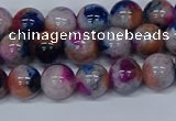 CMJ430 15.5 inches 8mm round rainbow jade beads wholesale