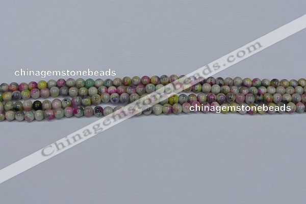 CMJ435 15.5 inches 4mm round rainbow jade beads wholesale