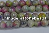 CMJ436 15.5 inches 6mm round rainbow jade beads wholesale