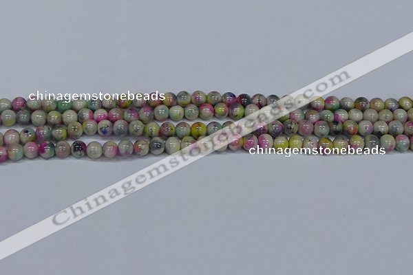 CMJ436 15.5 inches 6mm round rainbow jade beads wholesale