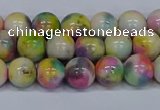 CMJ437 15.5 inches 8mm round rainbow jade beads wholesale