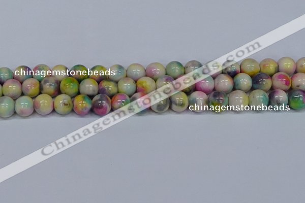 CMJ439 15.5 inches 12mm round rainbow jade beads wholesale