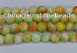 CMJ449 15.5 inches 4mm round rainbow jade beads wholesale