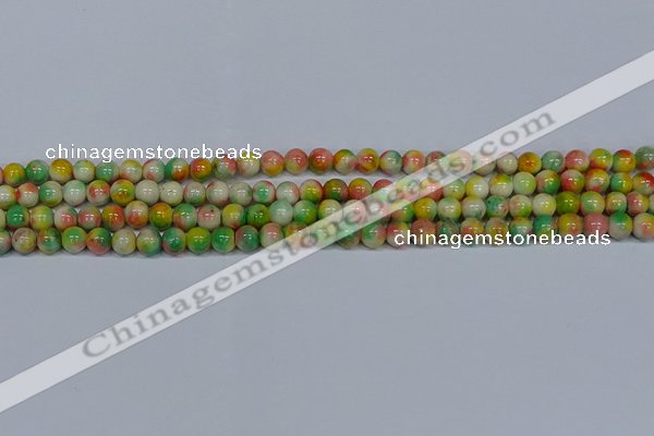 CMJ457 15.5 inches 6mm round rainbow jade beads wholesale