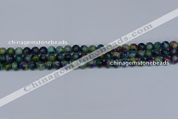 CMJ465 15.5 inches 8mm round rainbow jade beads wholesale