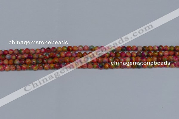 CMJ470 15.5 inches 4mm round rainbow jade beads wholesale