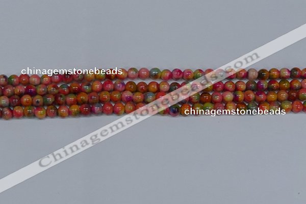 CMJ471 15.5 inches 6mm round rainbow jade beads wholesale