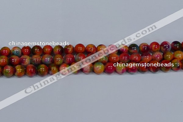 CMJ474 15.5 inches 12mm round rainbow jade beads wholesale