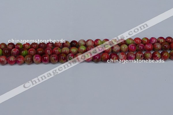 CMJ479 15.5 inches 8mm round rainbow jade beads wholesale