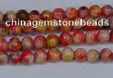 CMJ484 15.5 inches 4mm round rainbow jade beads wholesale