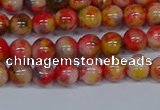 CMJ485 15.5 inches 6mm round rainbow jade beads wholesale