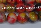 CMJ488 15.5 inches 12mm round rainbow jade beads wholesale