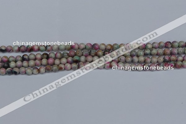 CMJ492 15.5 inches 6mm round rainbow jade beads wholesale