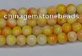 CMJ505 15.5 inches 4mm round rainbow jade beads wholesale