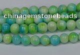 CMJ519 15.5 inches 4mm round rainbow jade beads wholesale