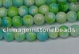 CMJ520 15.5 inches 6mm round rainbow jade beads wholesale