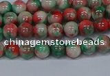 CMJ534 15.5 inches 6mm round rainbow jade beads wholesale