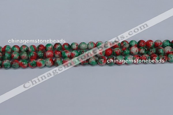 CMJ535 15.5 inches 8mm round rainbow jade beads wholesale