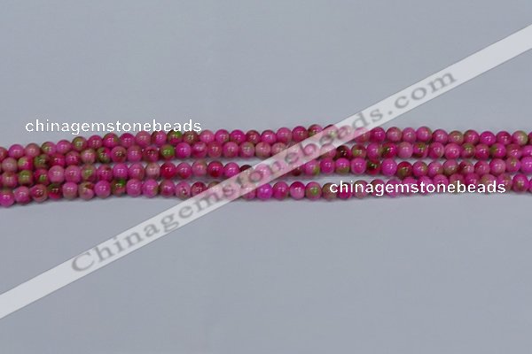 CMJ547 15.5 inches 4mm round rainbow jade beads wholesale