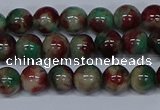 CMJ569 15.5 inches 6mm round rainbow jade beads wholesale